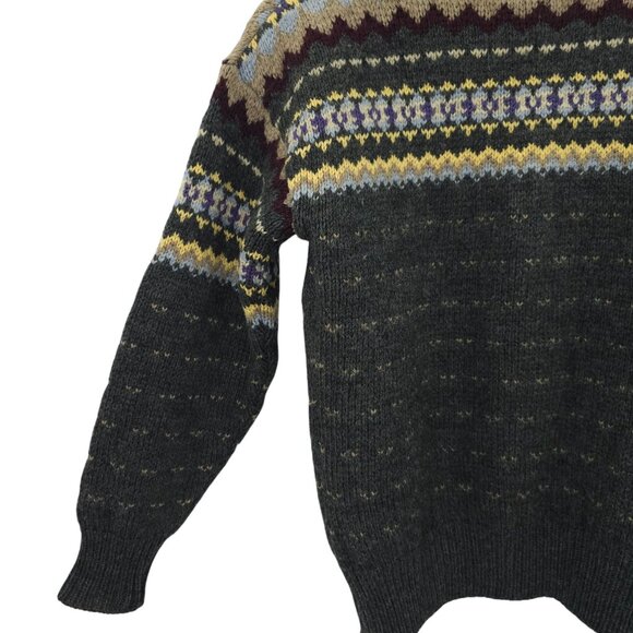 Cambridge Dry Goods Sweater Button Front Womens S Vintage USA Fair Isle Nordic - Picture 16 of 16
